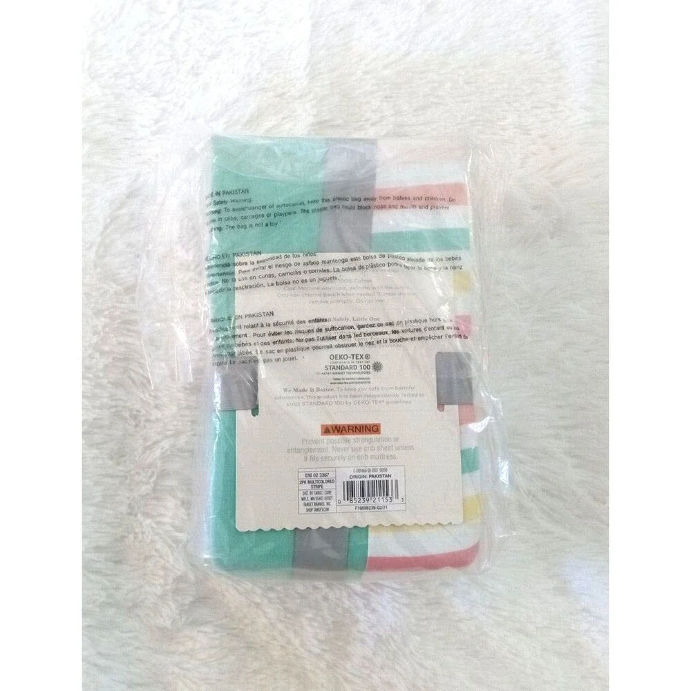 Cloud Island 2pk Jersey Crib Fitted Sheets (Standard Crib Mattress) NEW!!!
